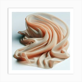 Peach Silk Art Print