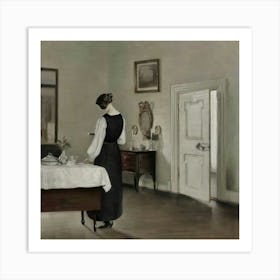 Woman In A Room 1 Art Print