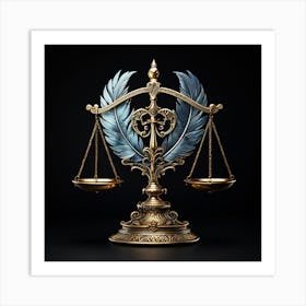 Scales Of Justice Art Print