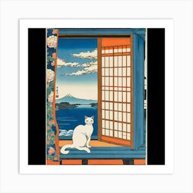 Kawaii Cat 1 Art Print