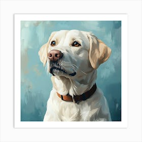 Labrador Retriever Calm Oil Painting 5 Art Print