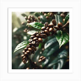 Coffee Beans On A Tree 66 Art Print