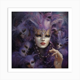 Masks Of Venice 2 Art Print