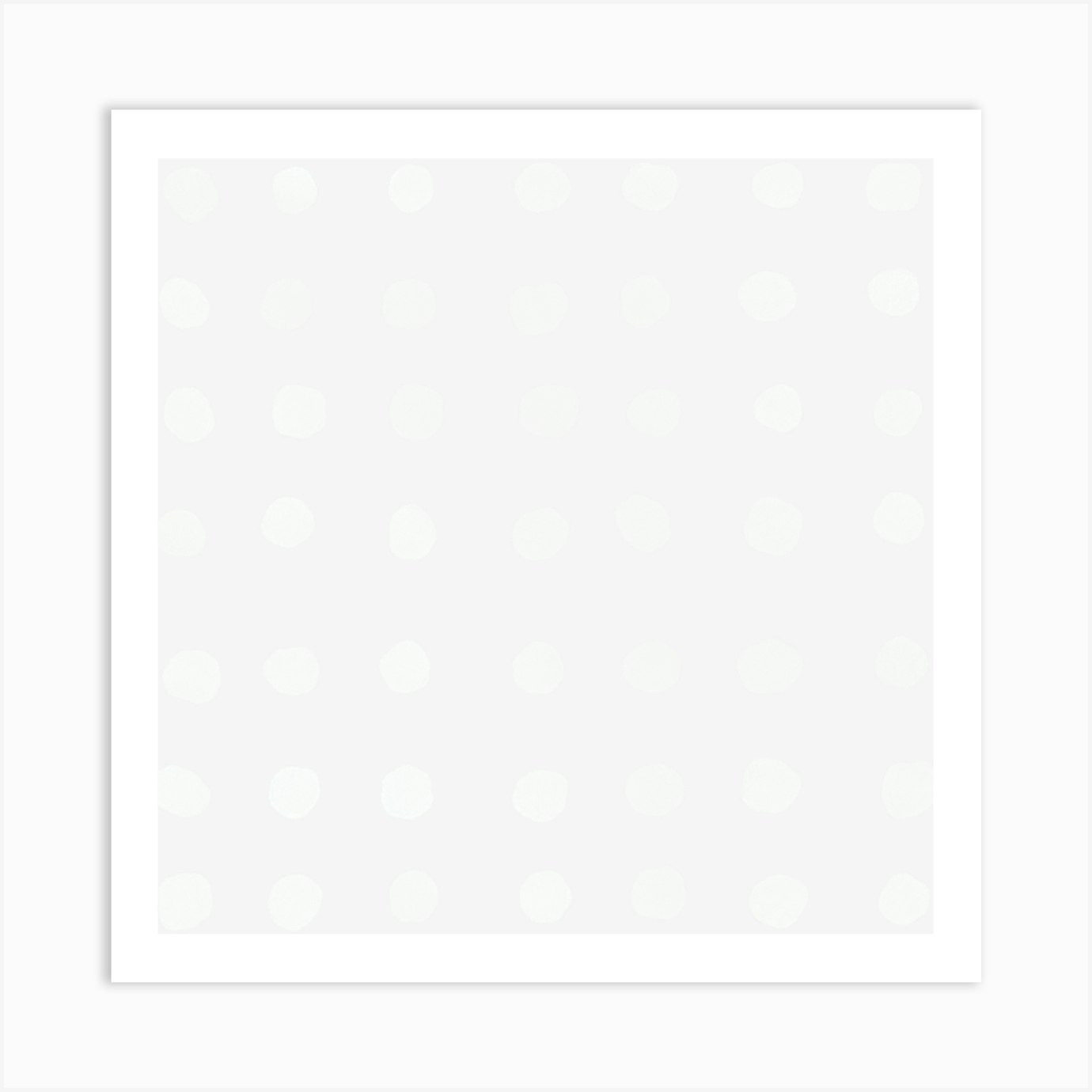 Dots Dots On A White Background Art Print by Tārā Design Studio