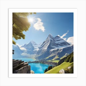 Swiss Alps Art Print