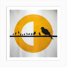 Sleeping Birds Bedroom (3) Art Print