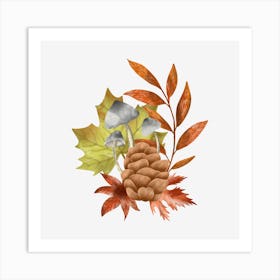 Fallen leaves Art Print