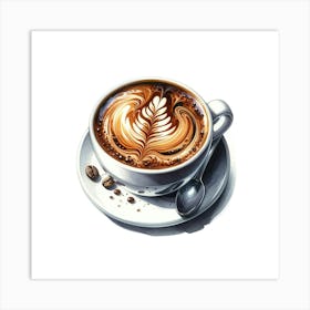 Coffee Latte 1 Art Print