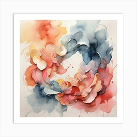 Abstract Watercolor Painting 55 Art Print 2 Art Print