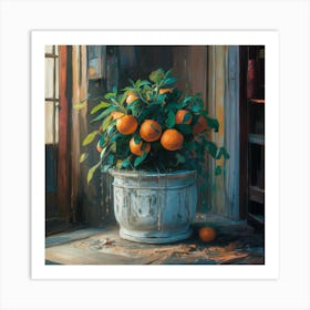 Oranges In A Pot 6 Art Print