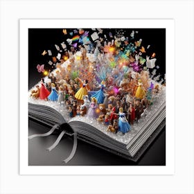 different characters in one book Art Print