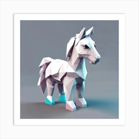 Polygonal Horse Art Print