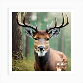 Trophy buck Art Print