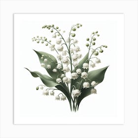 Lilies of the Valley 4 Art Print