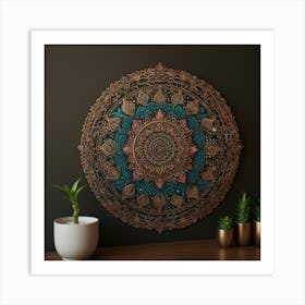 Default Mandala Trendy Wall Art For Mass Sell 3 Art Print