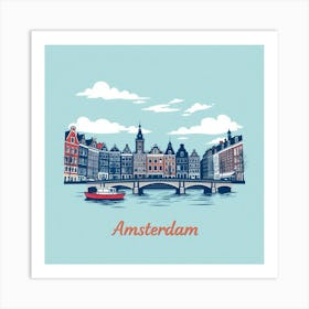 Amsterdam Skyline Art Print