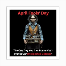 April Fools' Day: The one day you can blame your pranks on 'unexpected glitches Art Print