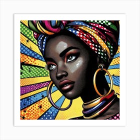 Opemipo African Woman In Turban Art Print