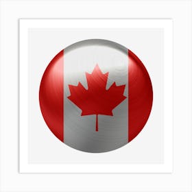 Canada Flag Country Symbol Nation Art Print