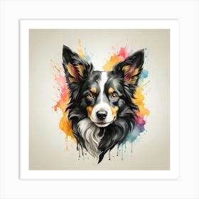 Australian Border Collie Art Print