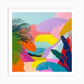 Abstract Travel Collection Manuel Antonio Costa Rica 3 Art Print