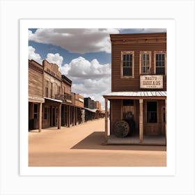 Old West Town 47 Art Print