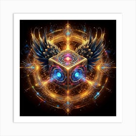 Cube Of Light 8 Art Print