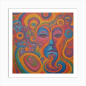 Psychedelic Painting 8 Art Print