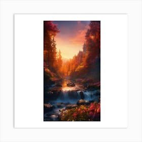 Autumn Forest 18 Art Print