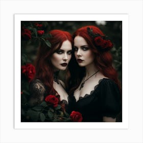 Gothic Girls 4 Art Print