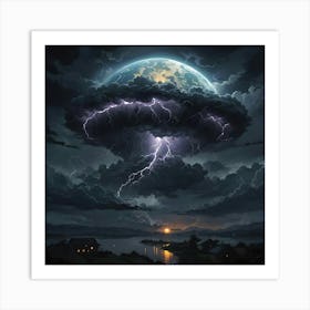 Atomic Cloud Art Print