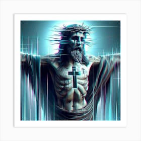 Jesus On The Cross Art Print