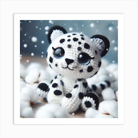 Amigurumi, Snow Leopard 3 Art Print