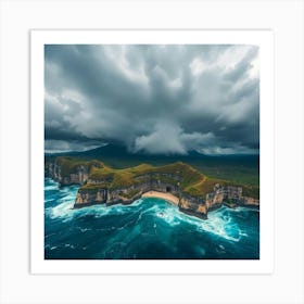 Stormy Sky Over The Coast Art Print