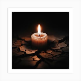 Burning Candle Dreamscape Art Print