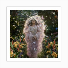 Fairy In A Garden Art Print