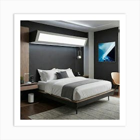 Modern Hotel Room Art Print