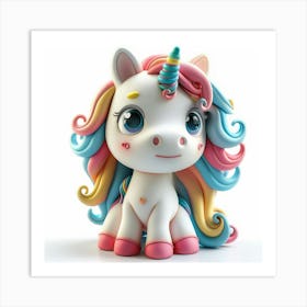 Unicorn Figurine 74 Art Print