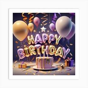 Happy Birthday Art Print