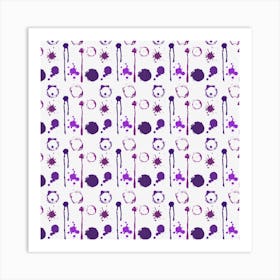 Liquid Splash Pattern Stroke Drip Art Print