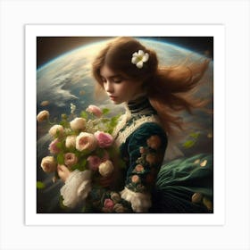 Roses In The Sky Art Print