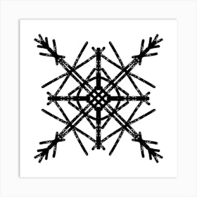 Snowflake 8 Art Print