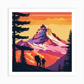 Mountaineering Art Print