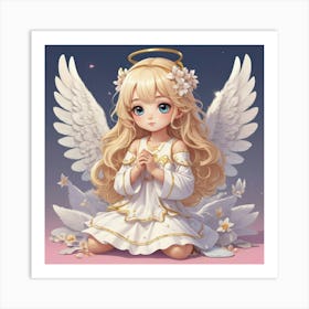 Kawaii Fairy Wall Art Decoration Art Print