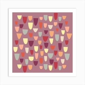 Nougat Abstract Shapes Art Print