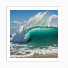 Large Wave Breaking Art Print