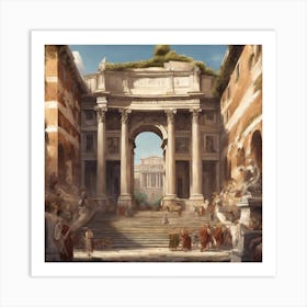 Roman Ruins Art Print