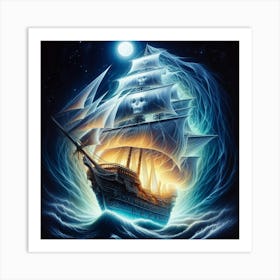 Pirate Ship 4 Art Print