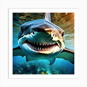 Sharks Sharks Sharks Art Print