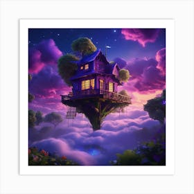 House In The Sky Art Print